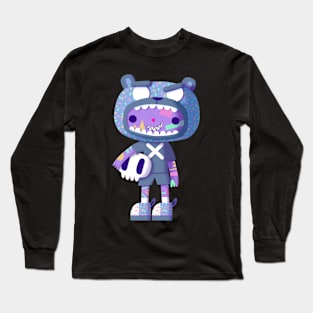 Doodle Boy BEAR BLUE Long Sleeve T-Shirt